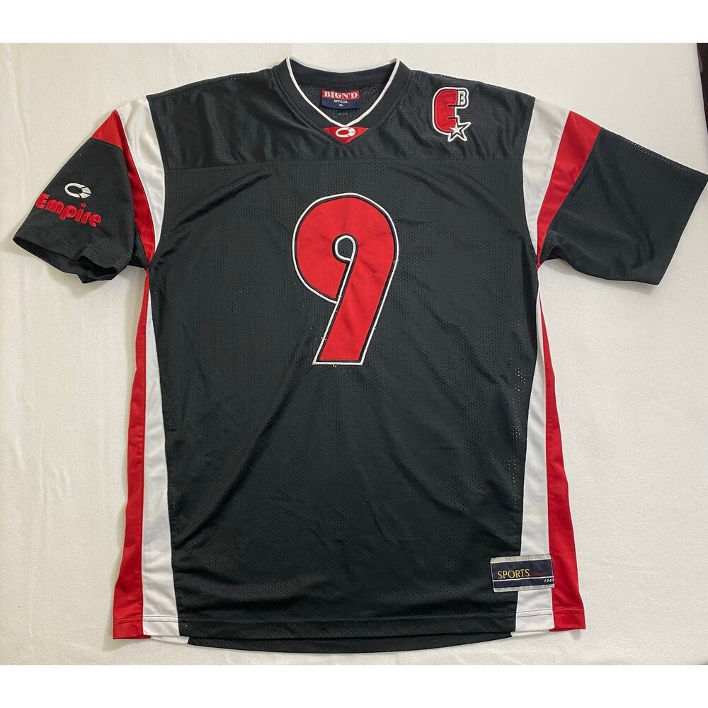Vtg BIGN’D Empire Sports Red & Black Jersey Sz XL
